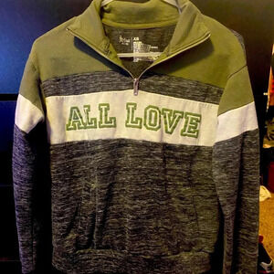 🐼🐼🐼flirtitude all love zipper pullover